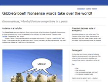 Tablet Screenshot of gibblegibbet.com